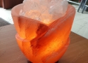 Солевая лампа Вазон с кристаллами