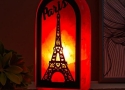 Солевая лампа - святильник с диммером Прямоугольник Париж 2-3 кг