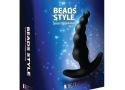 RestArt Анальный стимулятор простаты Beads Style, черный, 10 режимов, 8,8 см, гибкий, пульт ДУ, RA-304