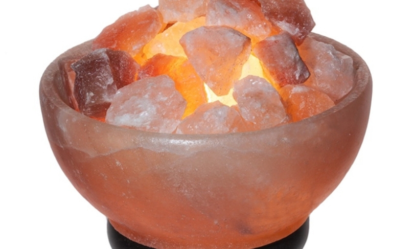 Солевая лампа Ваза с камнями 6-10 кг