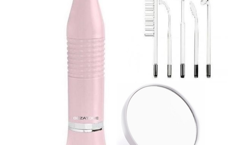 Дарсонваль для лица, тела и волос с 5 насадками, BP-7000 (Biolift 4 203), Gezatone pink-розовый + Зеркало в подарок