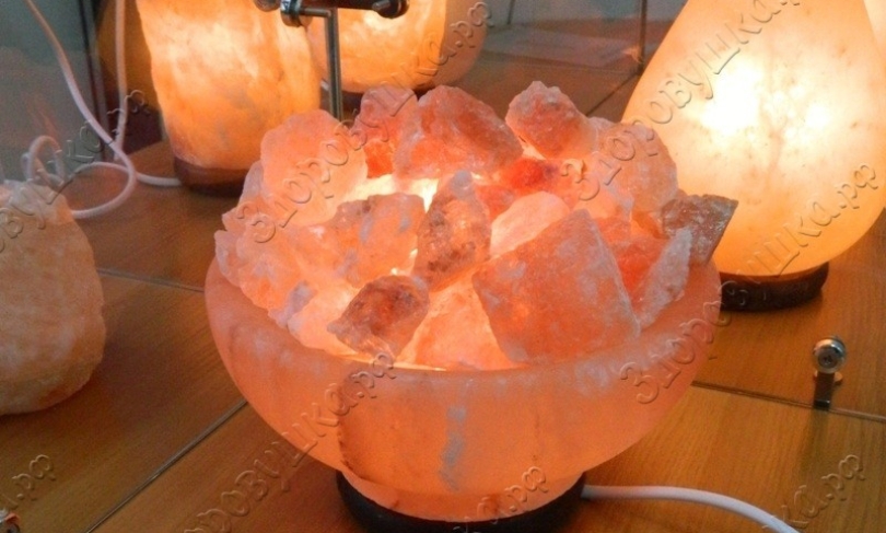 Солевая лампа Ваза с камнями 3-5 кг