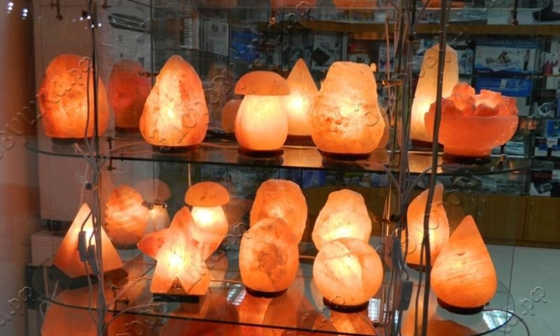 Солевая лампа Ваза с камнями 3-5 кг