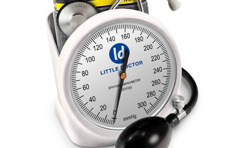 Little doctor Тонометр механический LD-100 со стетоскопом, большой манометр, манжета (25-36 см) с фиксирующим кольцом