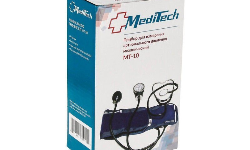 Meditech Механический тонометр МТ-10 со стетоскопом, манжета на окружность руки 25-40,5 см